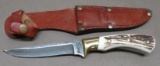 Marbles Damascus Sheath Knife