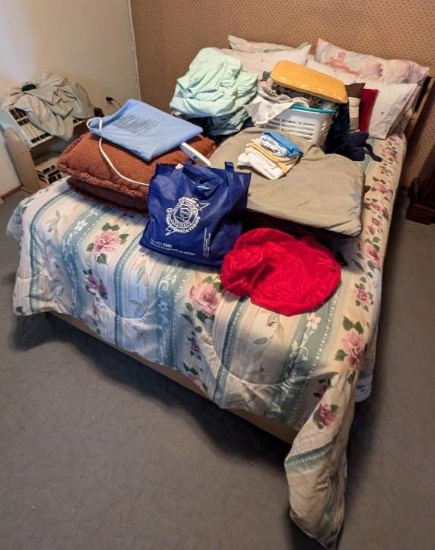 Full Size Bed with Mid-Century Frame