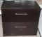 Black Wood Horizontal Filing Cabinet