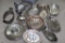 Huge Collection of Mixed Silver-Plate Trays and Dishes