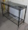 Black Steel Wire Rolling Metro Cart