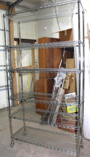NSF Stainless Wire Metro Rack with Casters