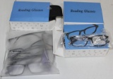 Pile of Man's Reading Glasses with Cases