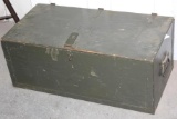 Texas Trunk Co. Wood Trunk and Laboratory Glass and More *NO SHIPPING*
