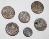 Six International Silver Content Coins