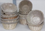 Mixed Lined Wicker Bread Proofing Baskets