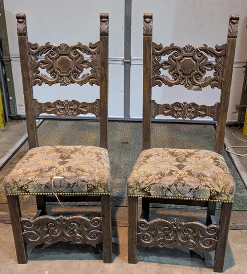 Renaissance Revival Carved Chairs