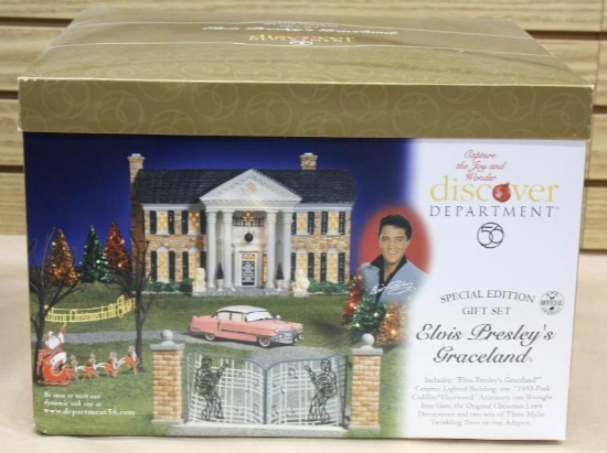 Department 56 Special Edition Elvis Presley's Graceland Gift Set