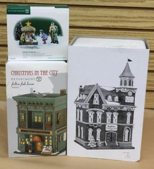 Dept. 56 Christmas in the City Series Hand-Painted Porcelain Collectibles