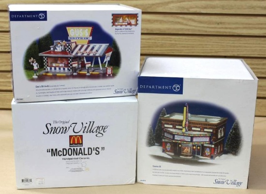 Dept. 56 Snow Village Series Hand-Painted Porcelain Collectibles