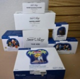 Seven Dept 56 Snow Village Series Figurines