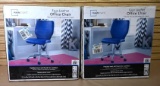 Mainstays Blue Faux Leather Office Chairs
