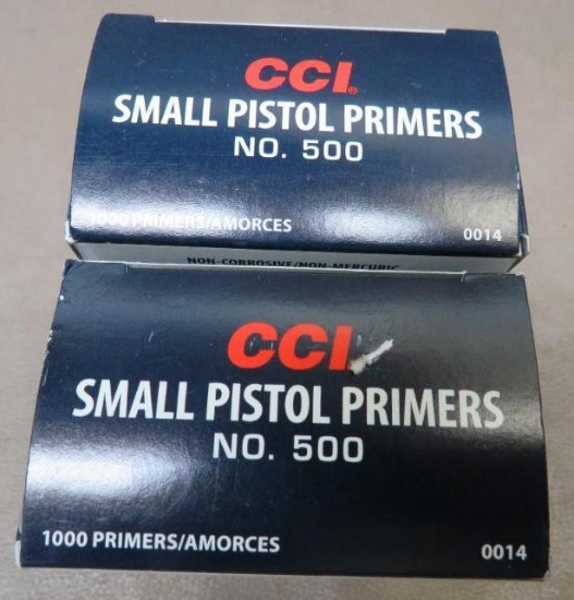 CCI #500 Small Pistol Primers NO SHIPPING