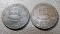 Pair of 1837 Executive Experiment Hard Times Tokens