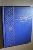 Eight Early Silver Canadian Five Cent Coins