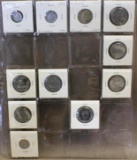 Collection of 11 Ecuadorian Coins, Some Silver Content