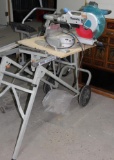 Makita Slide Compound Miter Saw and Rigid Saw Utility Vehicle