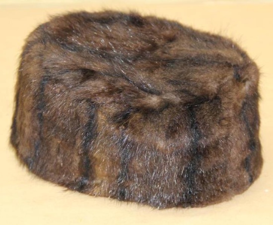 Hand Made Jewel Graham Fur Hat
