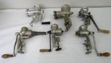 Six Piece Vintage Meat Grinder Assortment