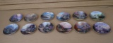 Twelve-Piece Thomas Kinkade Simpler Times Collector Plate Set