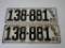 1922 Colorado License Plate Pair!