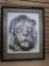Herbert Dicksee Framed Lion Drawing