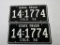 1956 Colorado State Truck Plate Pair!