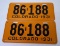 1931 Colorado License Plate Pair!