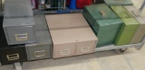 Eight Metal Storage Boxes