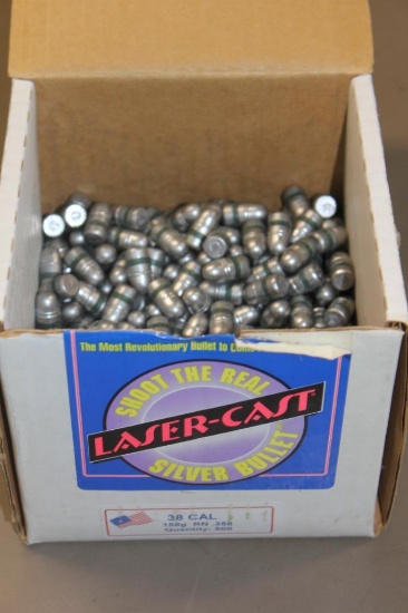 Partial Box of 38 Caliber Bullets for Reloading