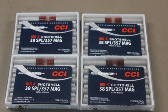 40 Cartridges CCI 38 SPL/357 MAG #4 Shot Ammunition