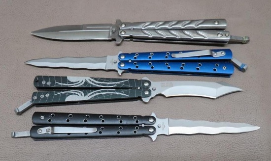 Four Butterfly Knifes