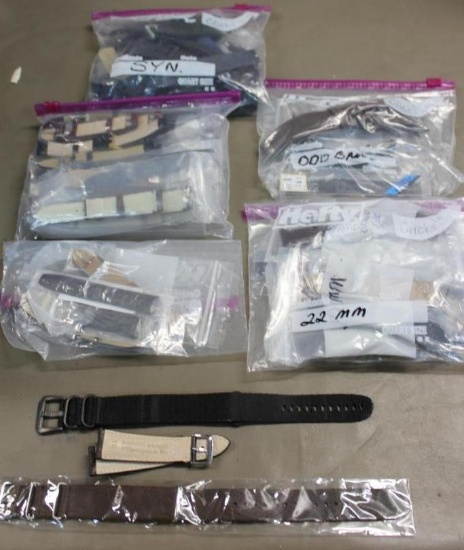 Many Leather and Other Watch Bands
