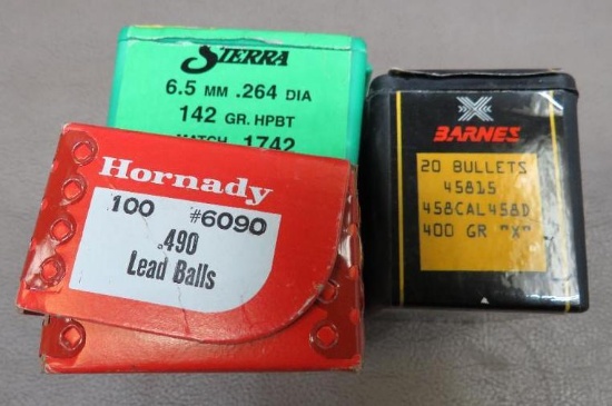 6.5,458 and .490 Bullets for Reloading