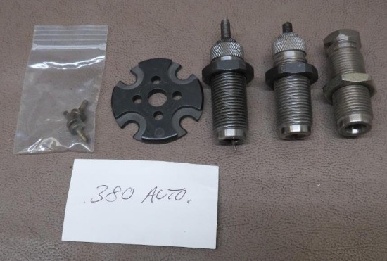 380 ACP Reloading Dies with Dillon 550 Shell Plate
