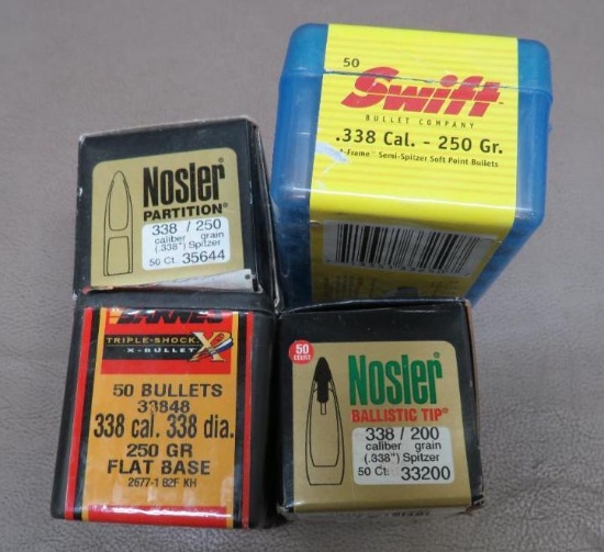 338 Cal Bullets for Reloading