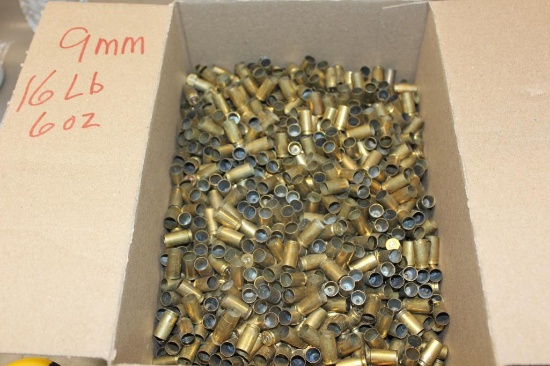 Box of Fired 9mm Brass for Reloading