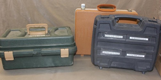 Three Hard-Shell Foam-Lined Cases for Handguns or Accessories