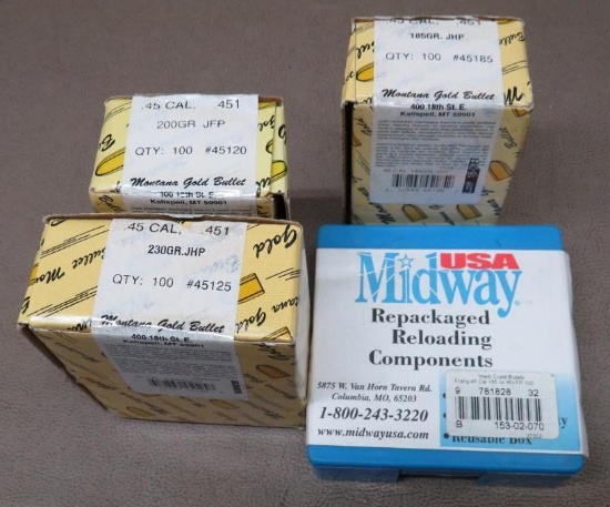 45 cal Bullets for Reloading