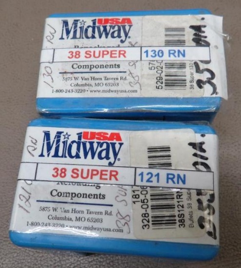 Midway 38 Super Bullets for Reloading