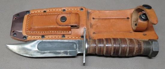 Rare Viet Nam Era Camillus Double Marked Pilots Survival Knife