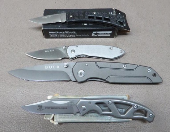 Gerber and Buck Folding Knives