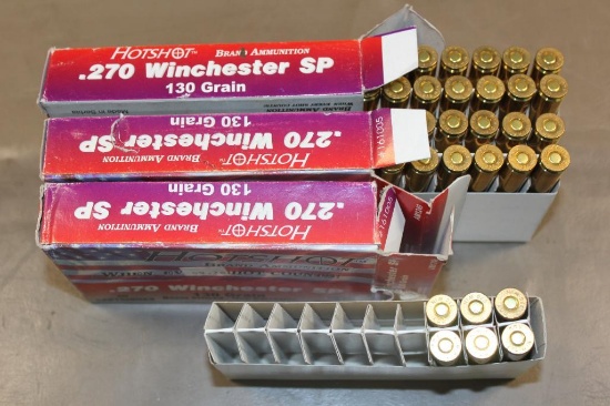 46 Pieces Hotshot 270 Winchester SP Ammunition