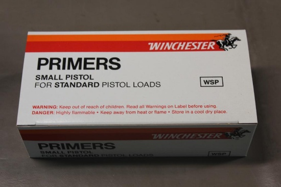Winchester Small Pistol Primers for Standard Loads NO SHIPPING
