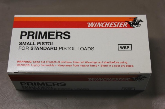 Winchester Small Pistol Primers for Standard Loads NO SHIPPING