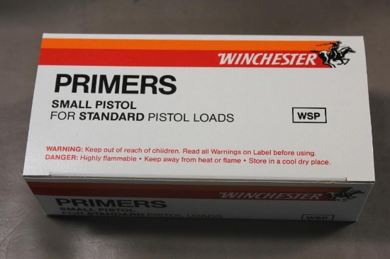 Winchester Small Pistol Primers for Standard Loads NO SHIPPING