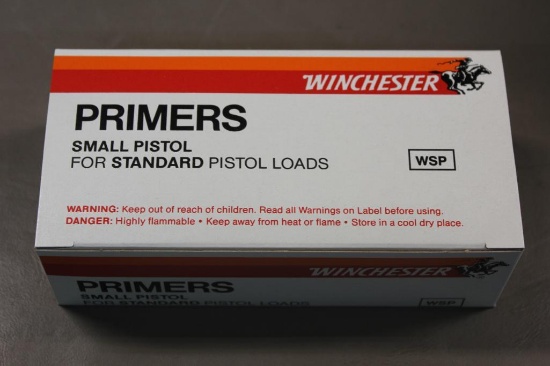 Winchester Small Pistol Primers for Standard Loads NO SHIPPING