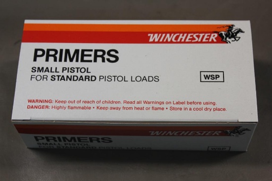 Winchester Small Pistol Primers for Standard Loads NO SHIPPING