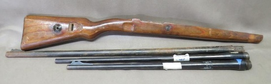 Mauser Rifle Stock and Barrels