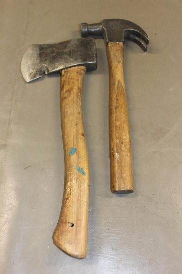 Winchester Marked Hatchet and Carpenter's Hammer